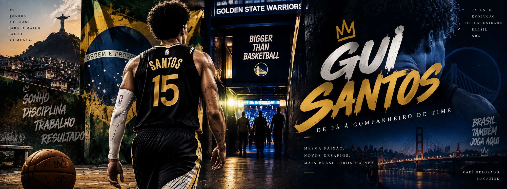 Gui Santos no Golden State Warriors