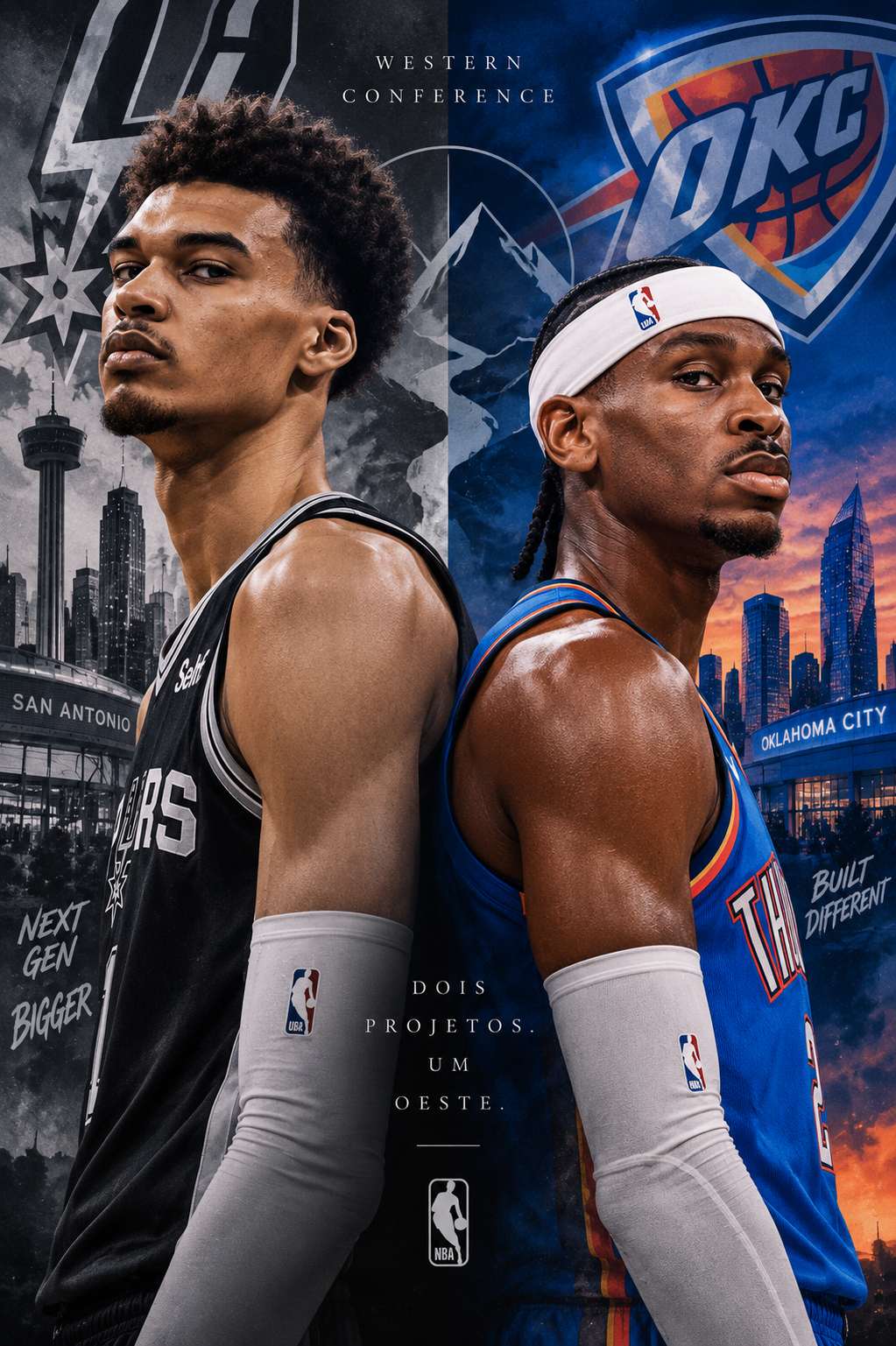 Victor Wembanyama e Shai Gilgeous-Alexander